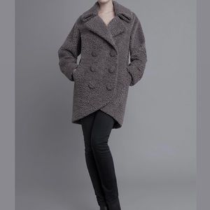 Gray Wool Teddy Coat - Small